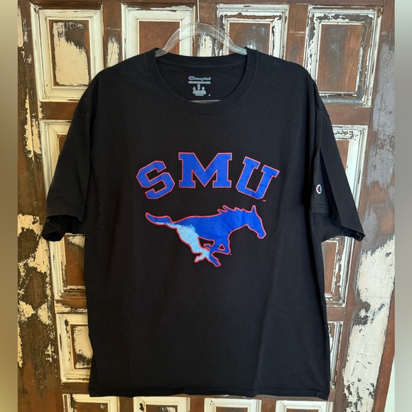 Champion Black SMU Graphic Tee - XL - Picture 1 of 3
